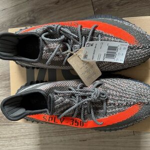 Yeezy Boost 350 V2 Gray with Orange Stripe